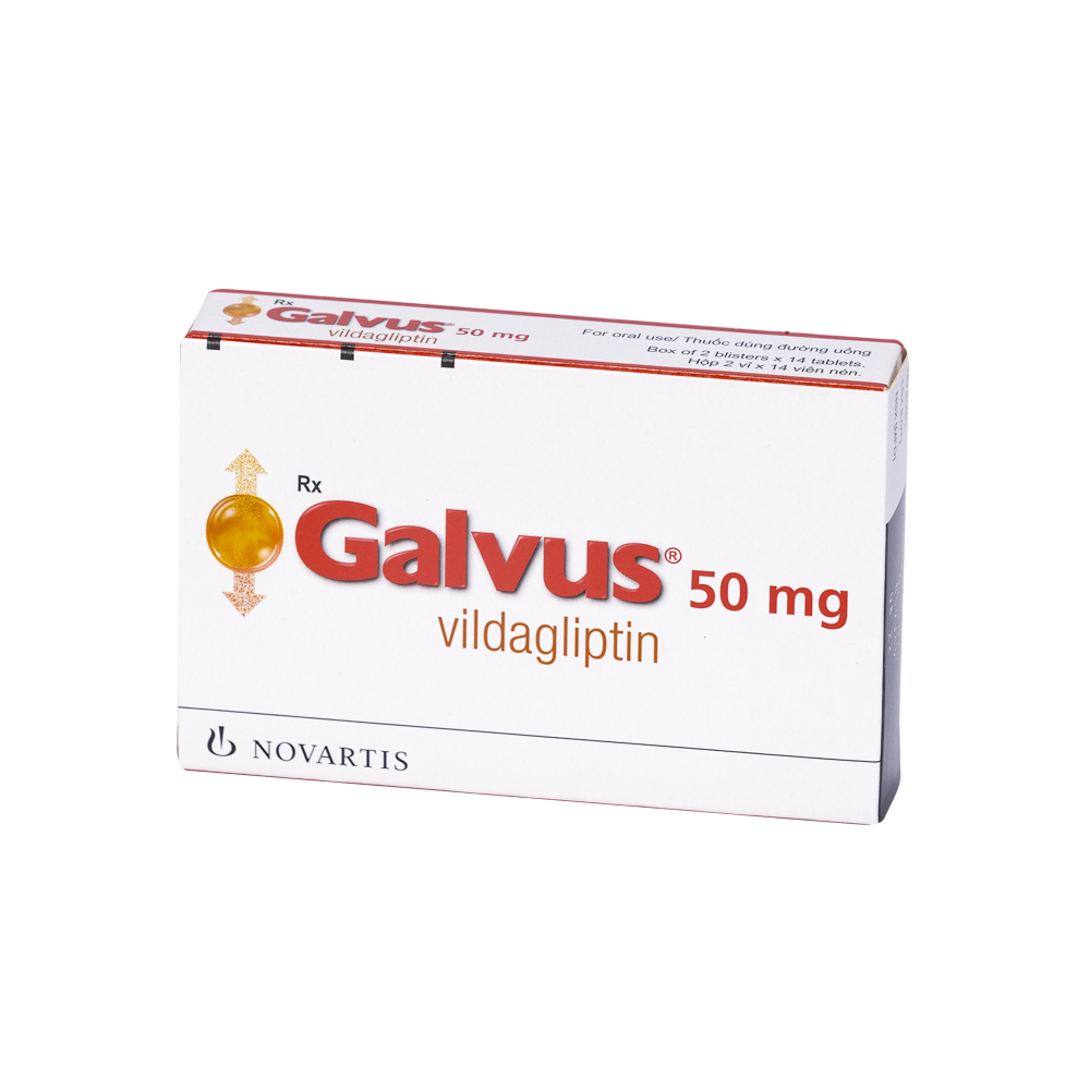 GALVUS 50MG Hộp 2 vỉ x 14 viên Novartis