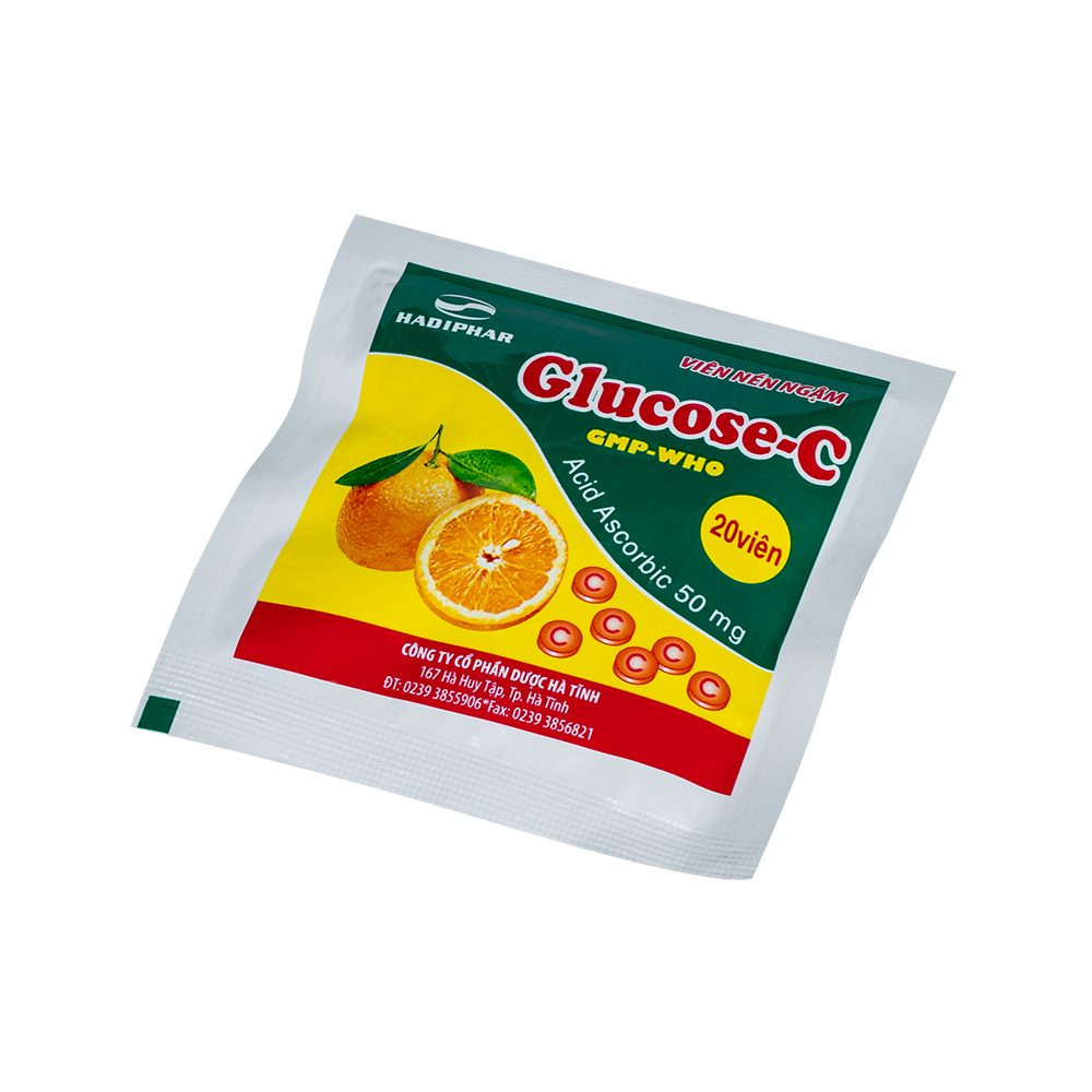 Gluco C.Gói Acid ascorbic 50mg