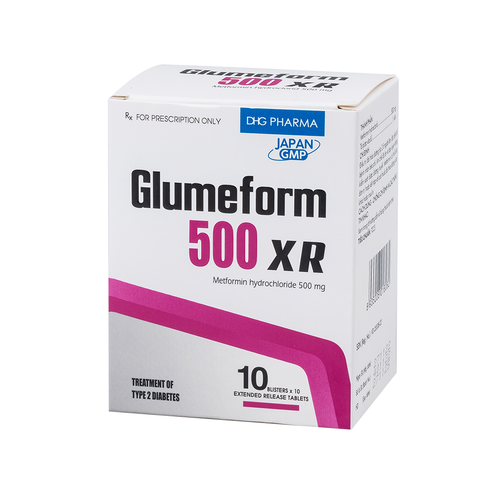 Glumeform 500 XR Hộp 10 vỉ x 10 viên DHG