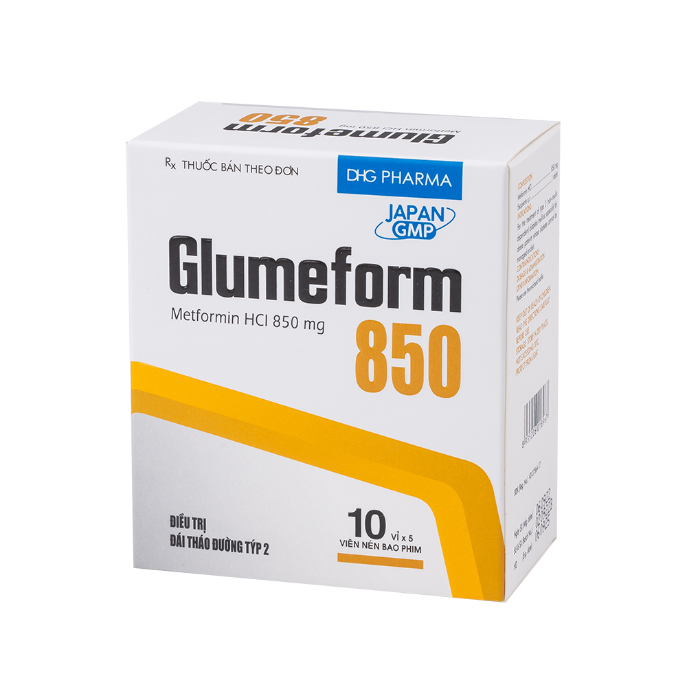 Glumeform 850 Hộp 10 vỉ x 5 viên DHG