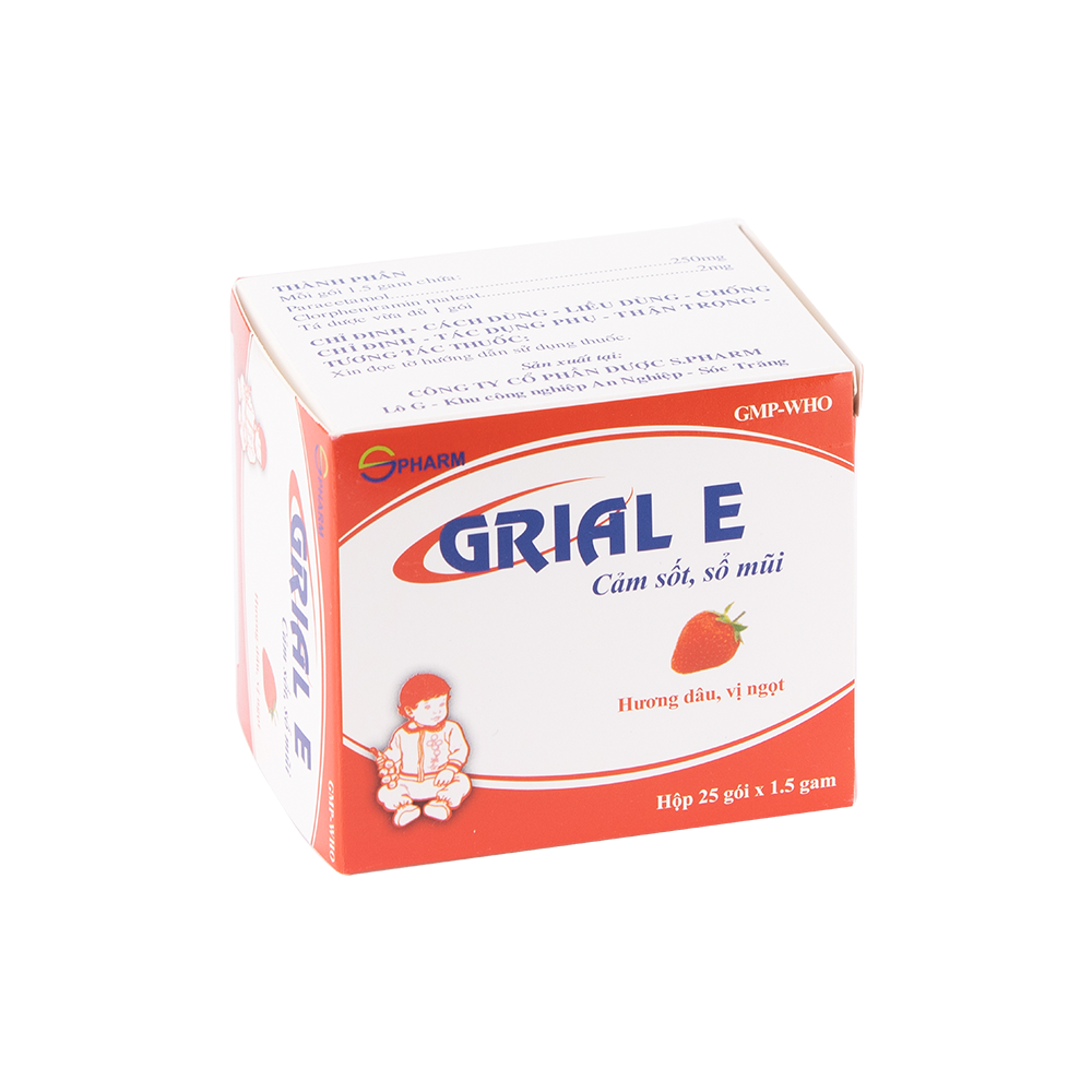 Grial E H/25 gói - OTC Hộp 25 gói TVPharma