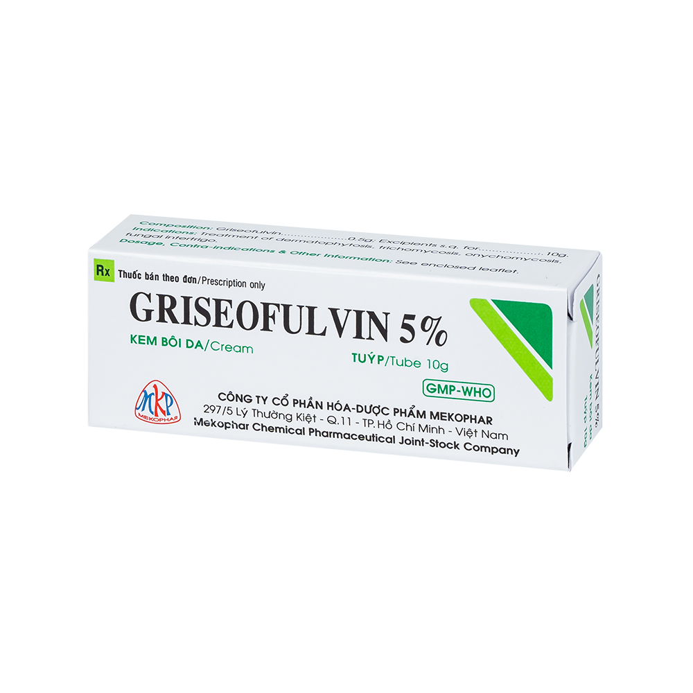 GRISEOFULVIN 5% Tuýp 10g Mekophar