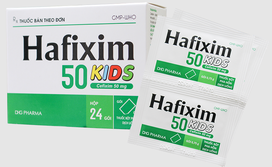 Hafixim 50 Kids Hộp 24 gói x 0,75g DHG