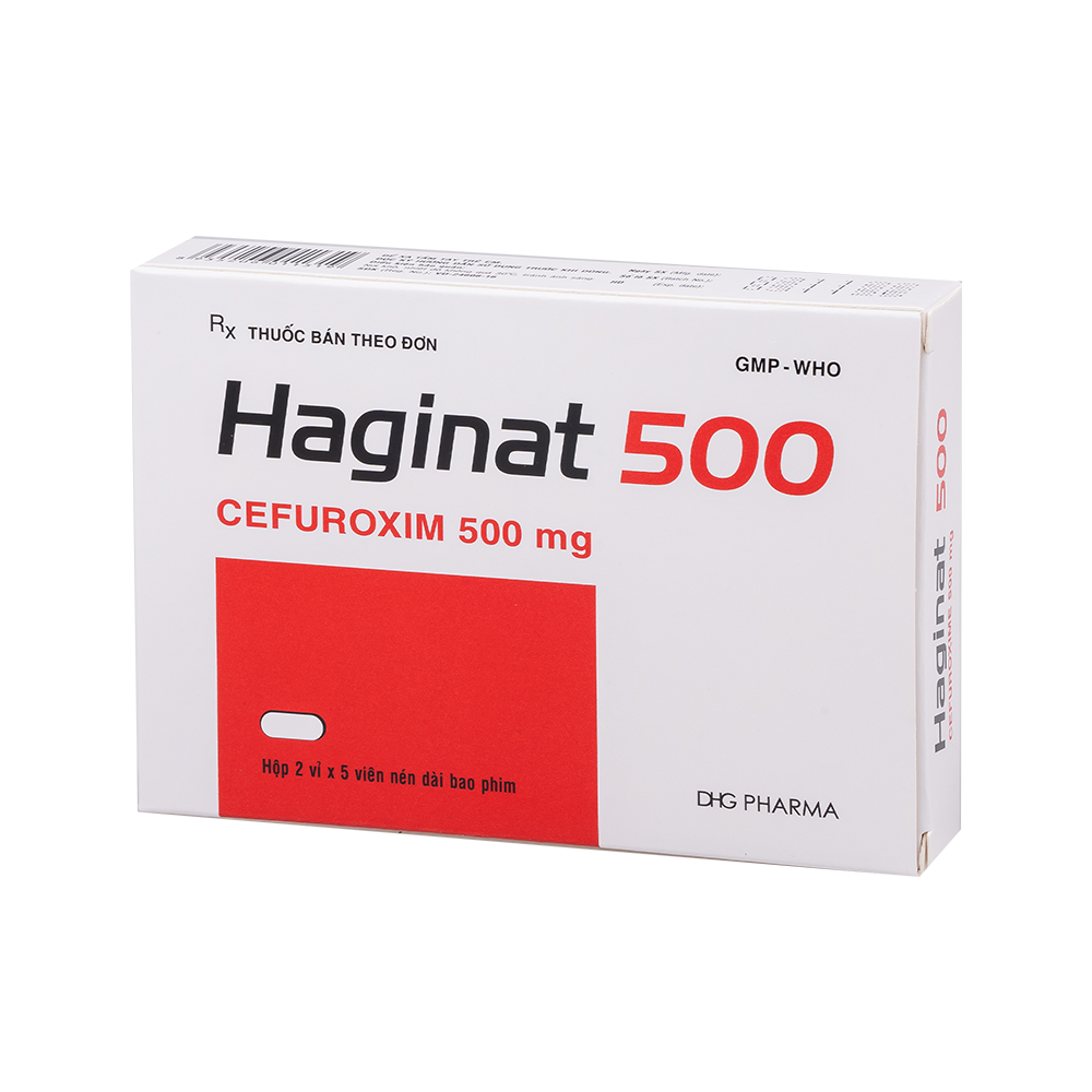 Haginat 500 Hộp 2 Vỉ x 5 Viên DHG