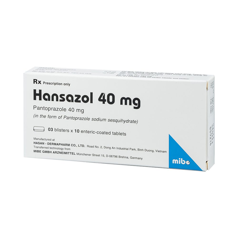 HANSAZOL 40MG H/30V HASAN