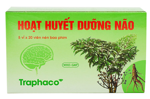 Hoạt huyết dưỡng não 5 vỉ bao phim Traphaco