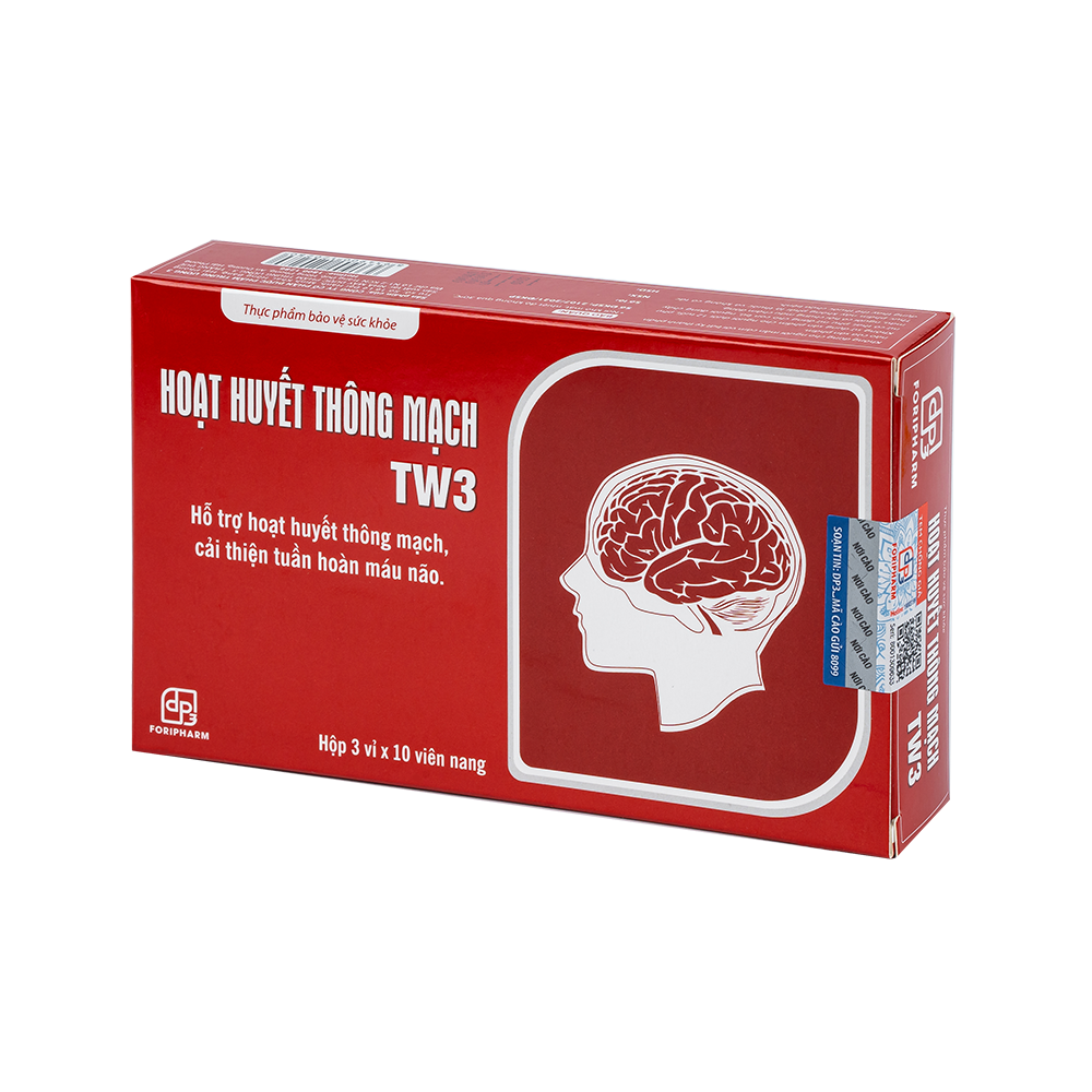 Hoạt huyết thông mạch Hộp 3 vỉ x 10 viên TW3