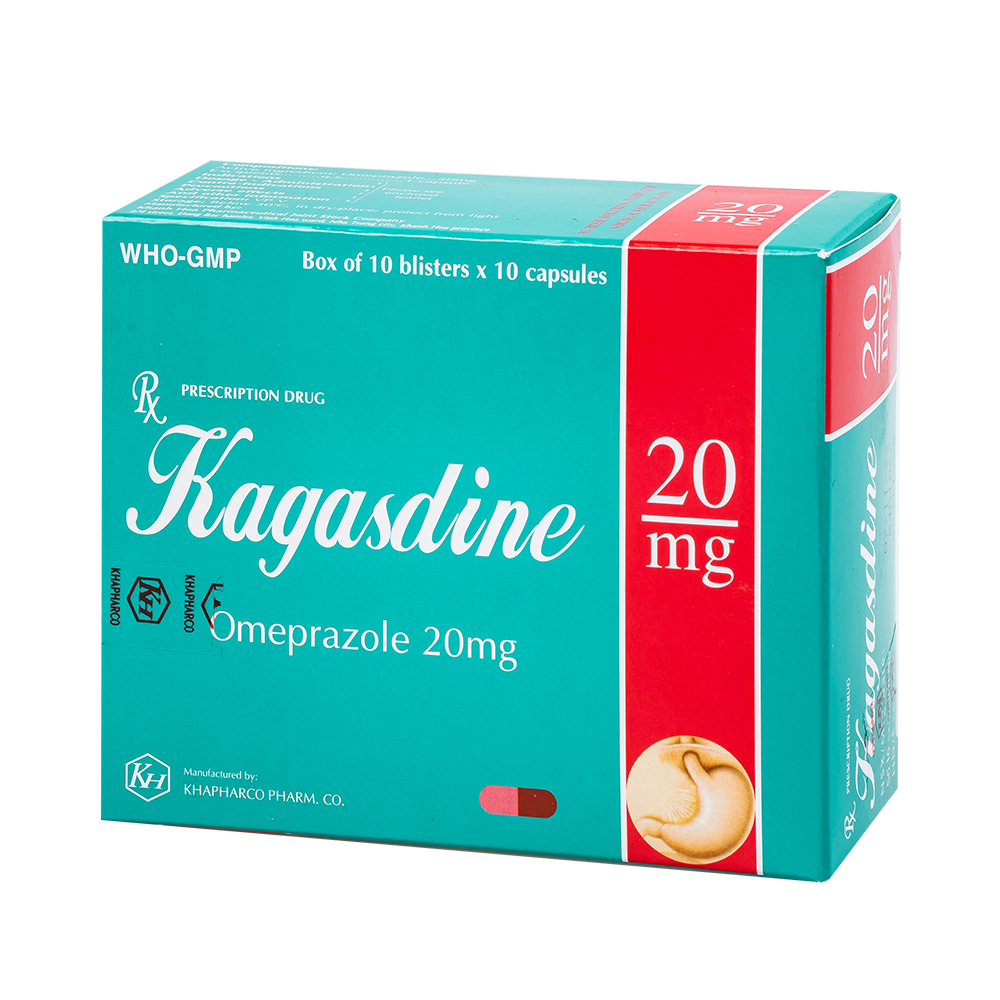 KAGASDINE PVC-alu Hộp 100 viên Khapharco
