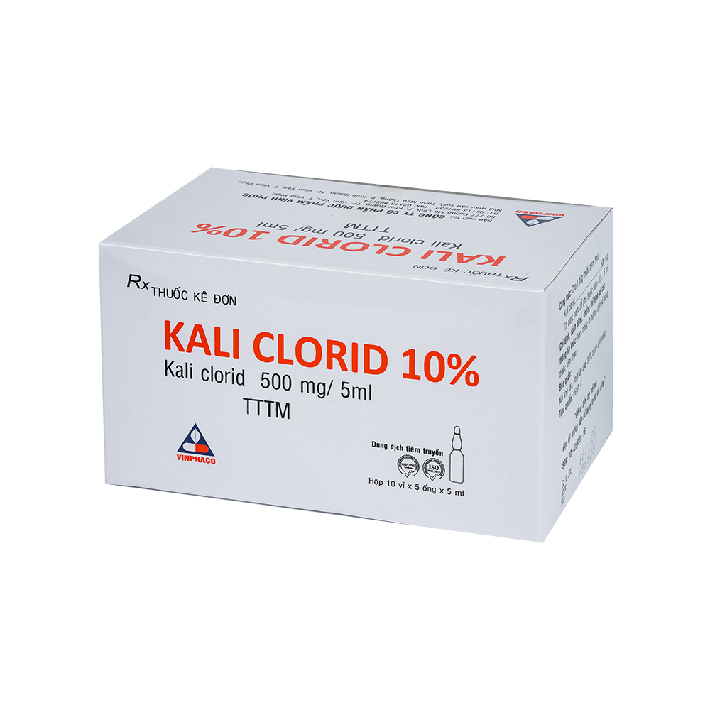 KALICLORID 10% Hộp 10 vỉ x 5 ống  VINPHACO