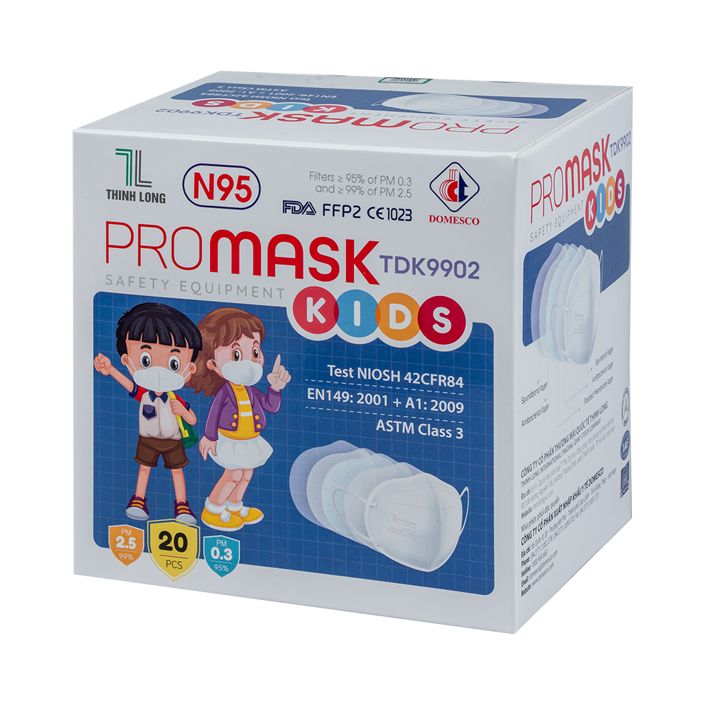 Khẩu trang y tế N95   
PROMASK KIDS TDK 9902
