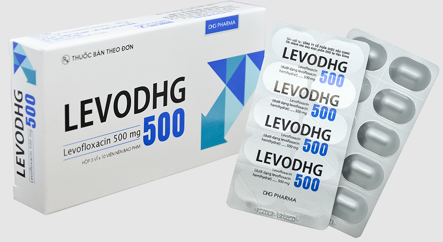 LevoDHG 500 Hộp 3 vỉ x 10 viên DHG