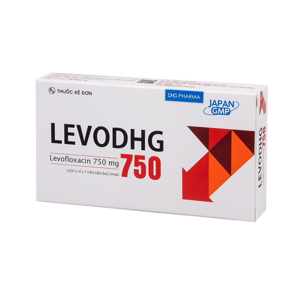 LevoDHG 750 Hộp 2 Vỉ x 7 Viên DHG