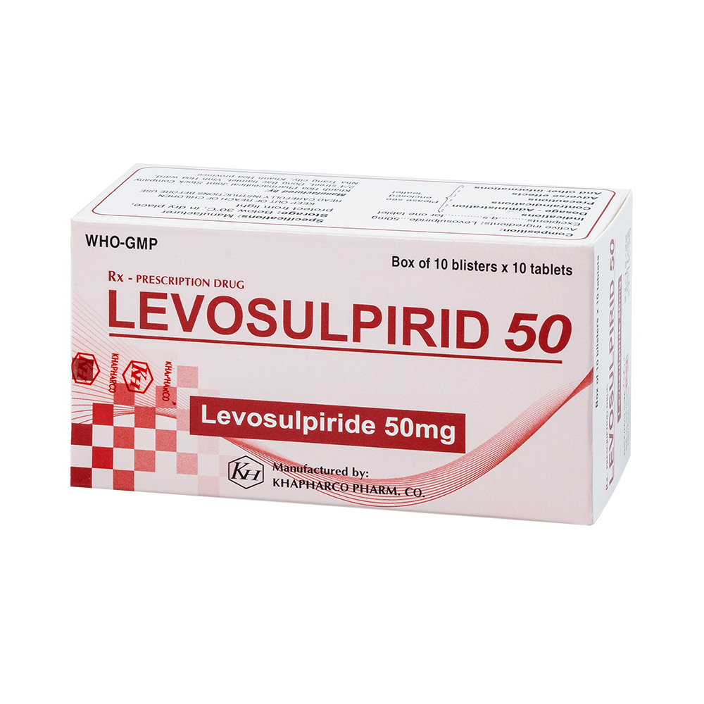 LEVOSULPIRID 50 Hộp 100 viên Khapharco
