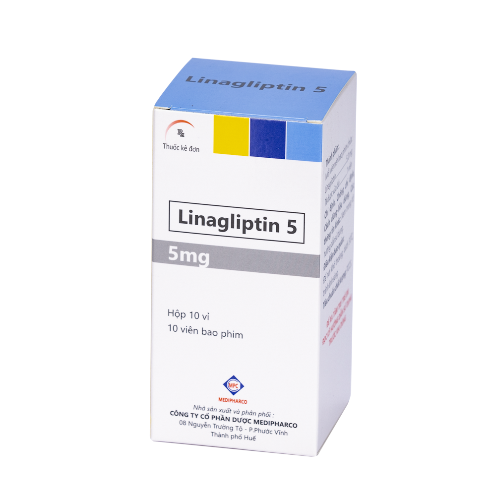 Linagliptin 5 - Hộp 10 vĩx 10 viên