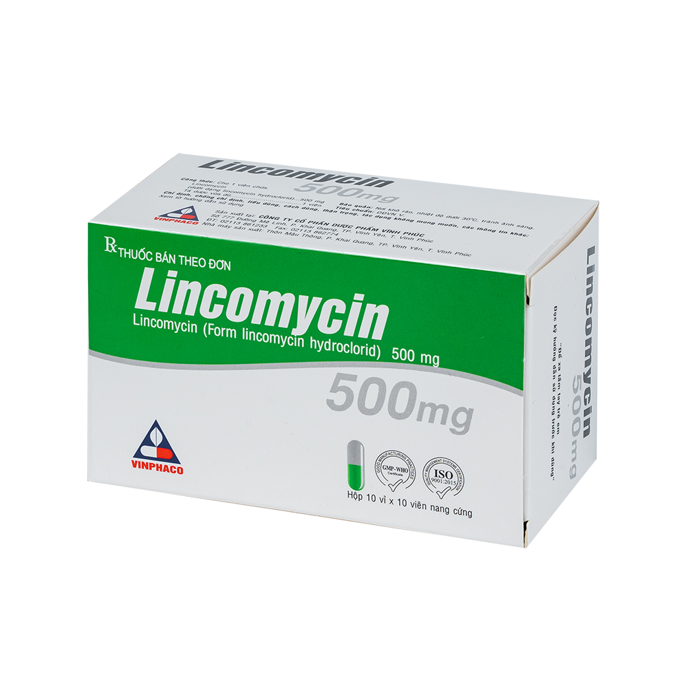 LINCOMYCIN Hộp 10 vỉ x 10 viên VINPHACO