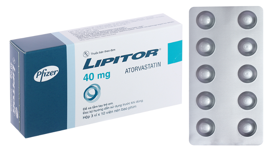 LIPITOR TAB 40MG 3X10'S 30 Viên/ hộp Upjohn