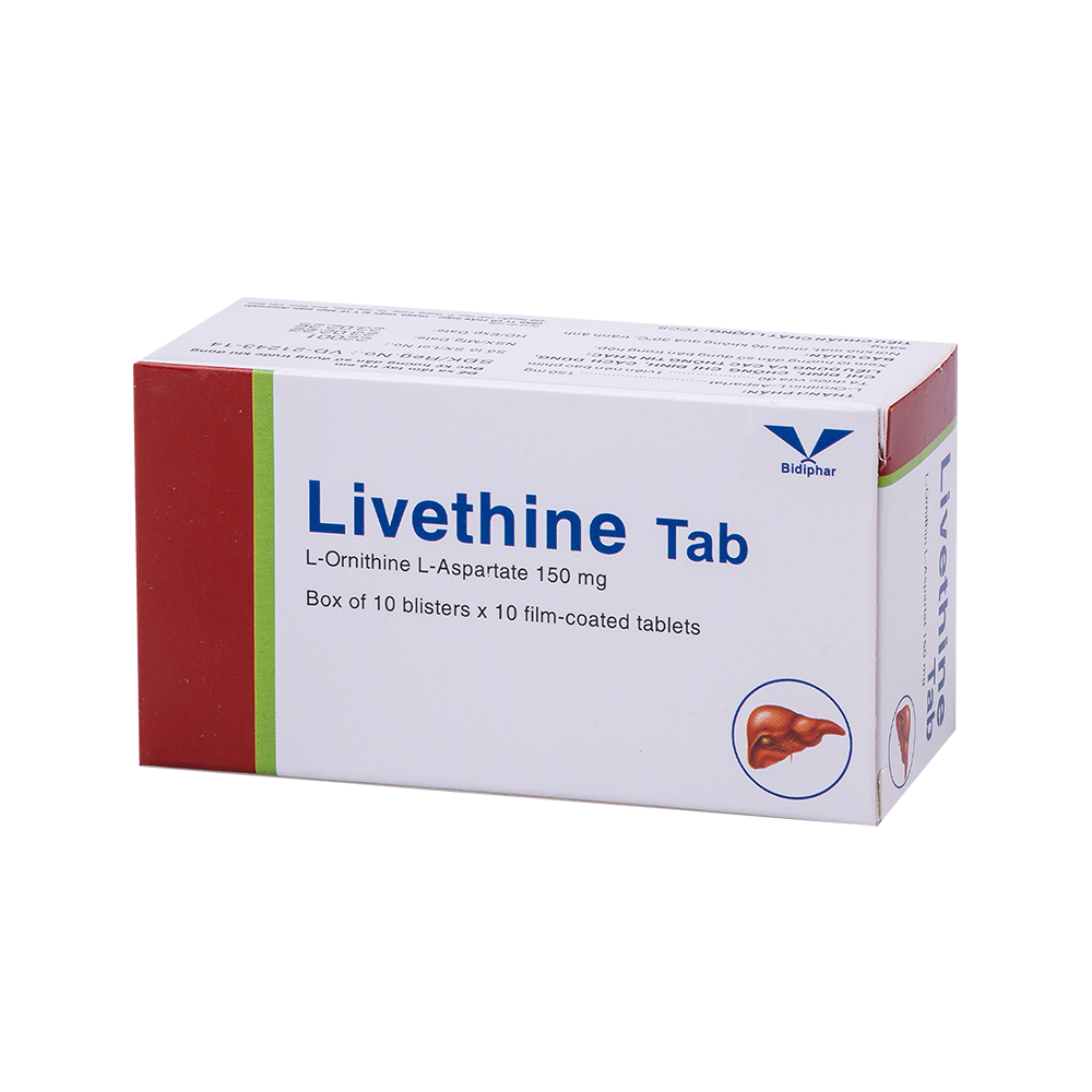 Livethine tab H/100 Hộp 10 Vỉ x 10 Viên Bidiphar