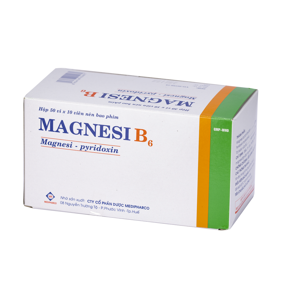 Magnesi B6 Hộp x 50 vỉ x10VBP