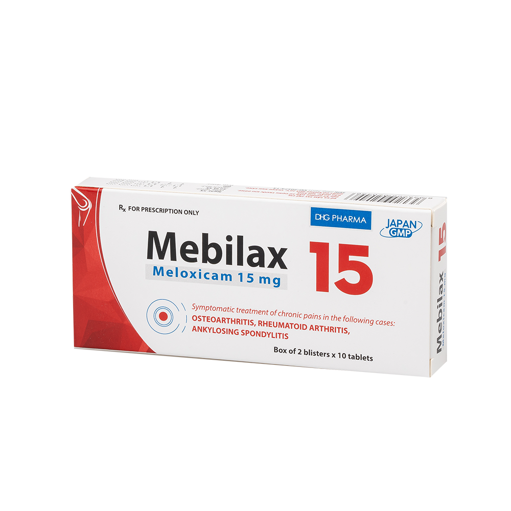 Mebilax 15 Hộp 2 Vỉ x 10 Viên DHG