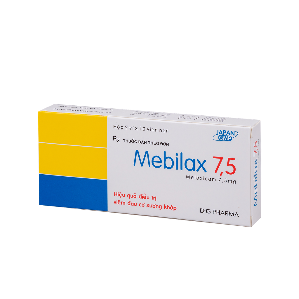 Mebilax 7,5 Hộp 2 Vỉ x 10 Viên DHG