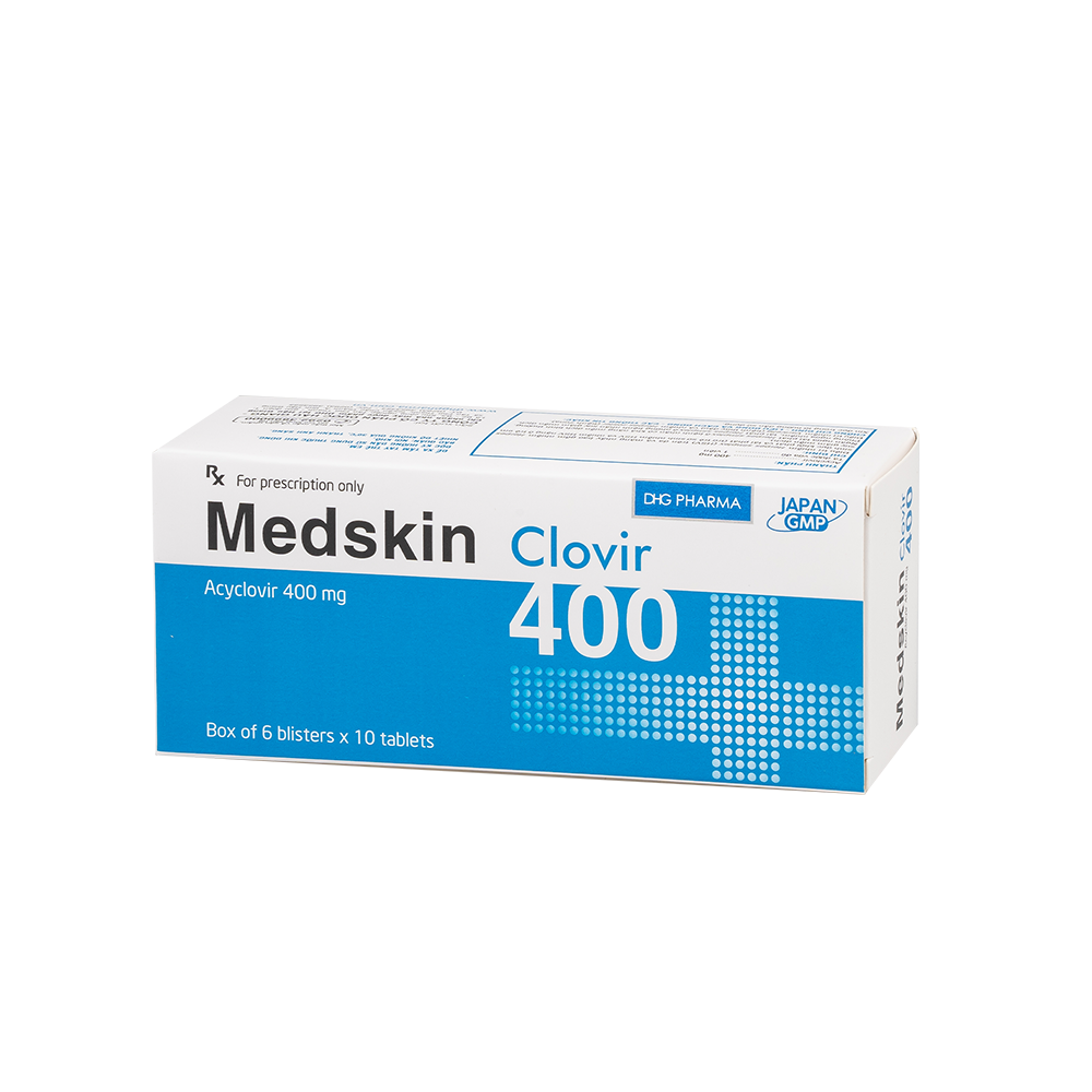 Medskin Clovir 400 Hộp 6 Vỉ x 10 Viên DHG