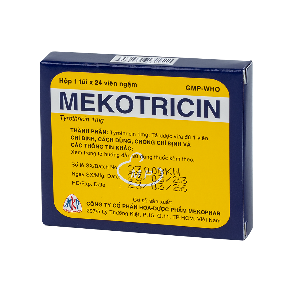 MEKOTRICIN (1mg- Hộp/24Vngậm)