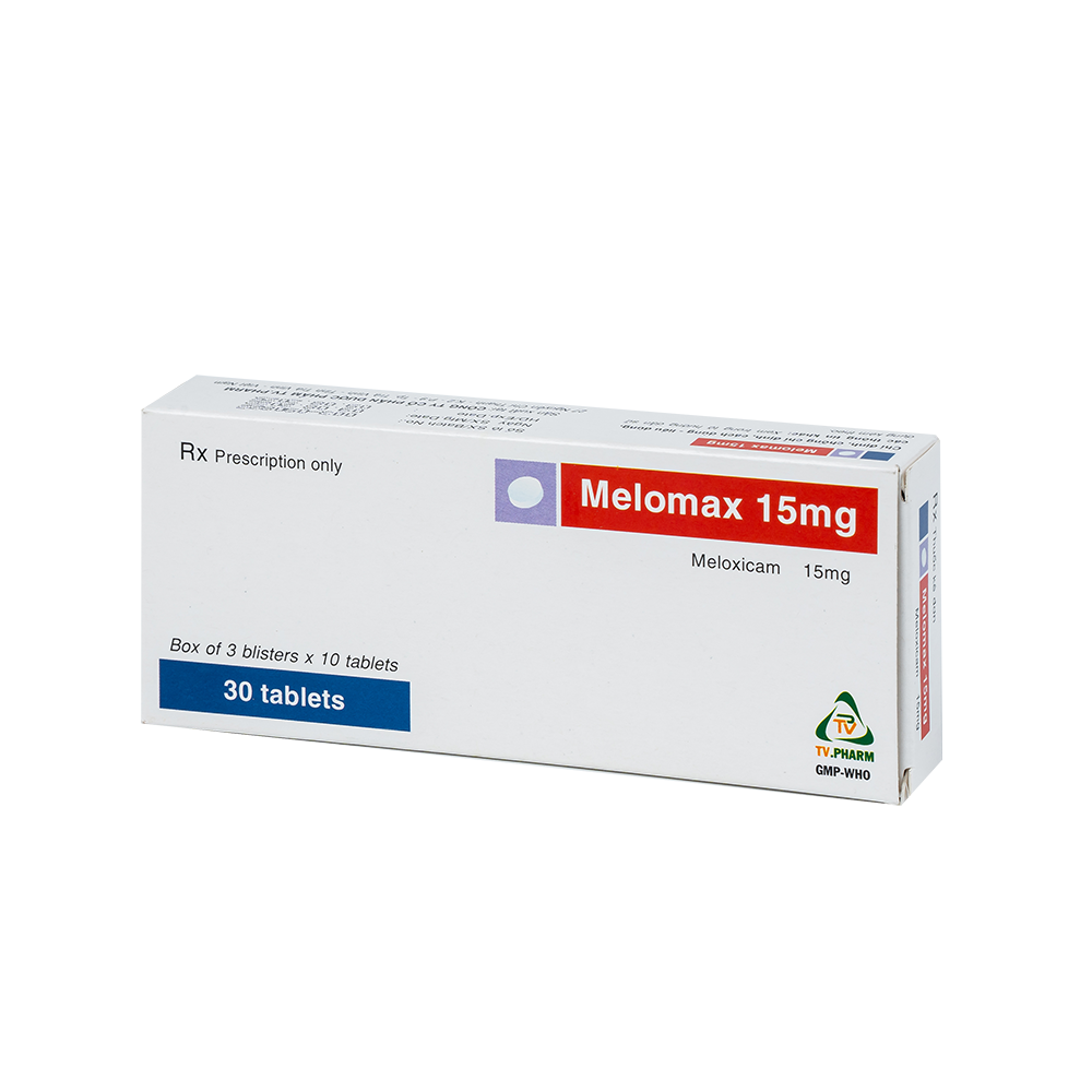 Melomax 15mg Hộp 3 vỉ x 10 viên TV.Pharm