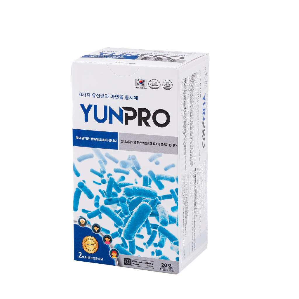 Men vi sinh Yunpro Hộp 20 gói x 2g DHG