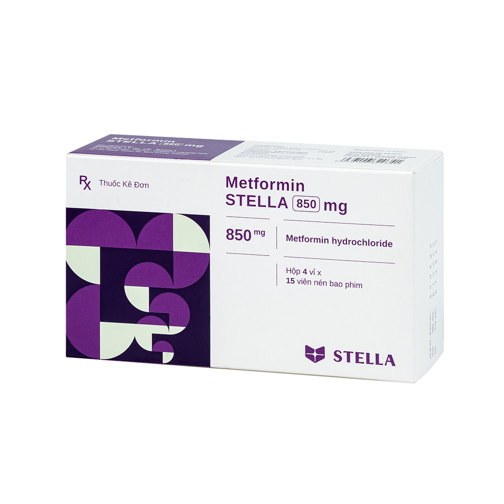 Metformin Stella 850mg Hộp/60viên Stella