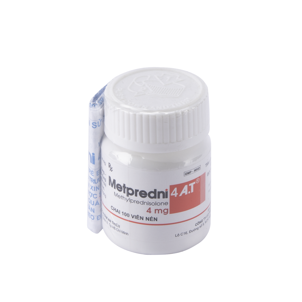 METPREDNI 4 A.T chai 100 viên