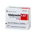 METPREDNI 4 A.T Hộp 10 vỉ x 10 viên An Thiên