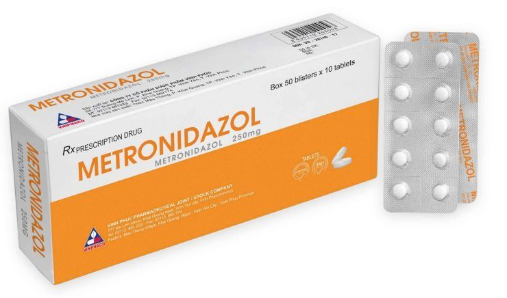 METRONIDAZOL Hộp 50 vỉ x 10 viên nén VINPHACO