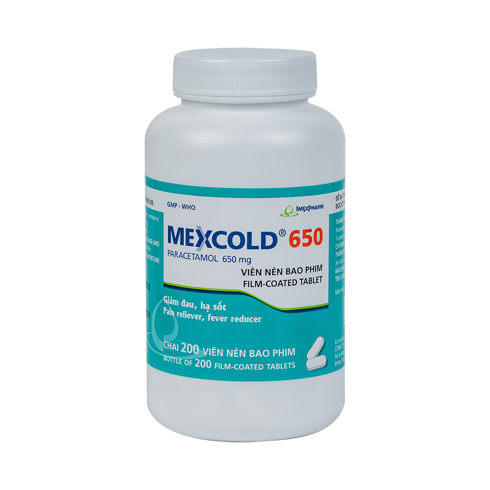 Mexcold 650 chai 200 viên