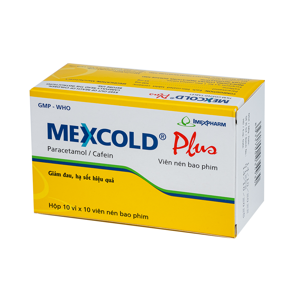 Mexcold Plus Hộp 10 vỉ x 10 viên Imexpharm