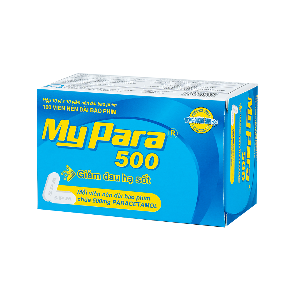 Mypara 500mg Hộp 10 vỉ x 10 viên