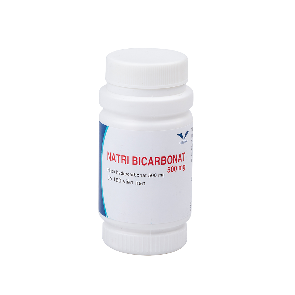 Natri bicarbonat 500mg Lọ 160 Viên BIDIPHAR