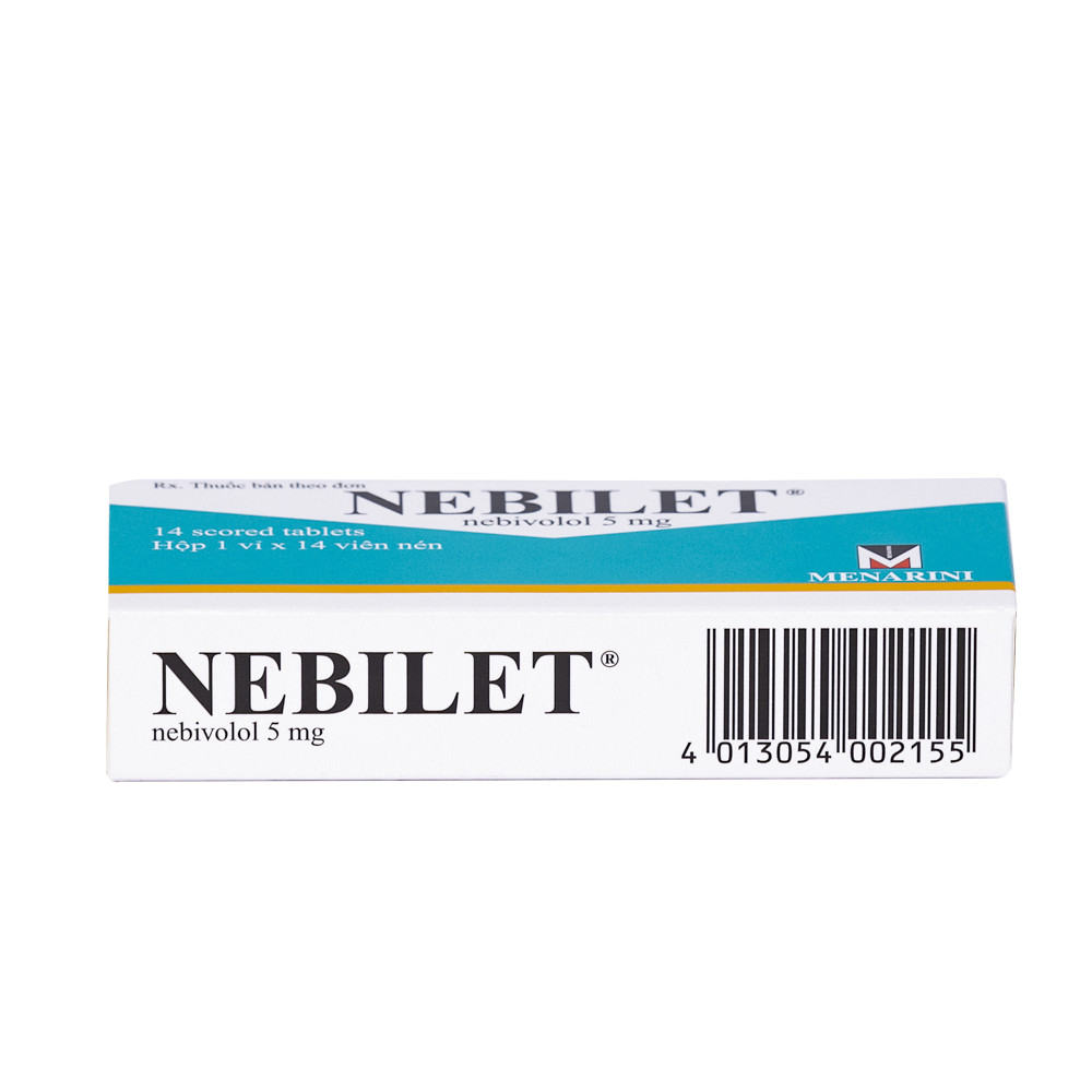 NEBILET TAB 5MG Hộp 1 vỉ x 14 viên Menarini