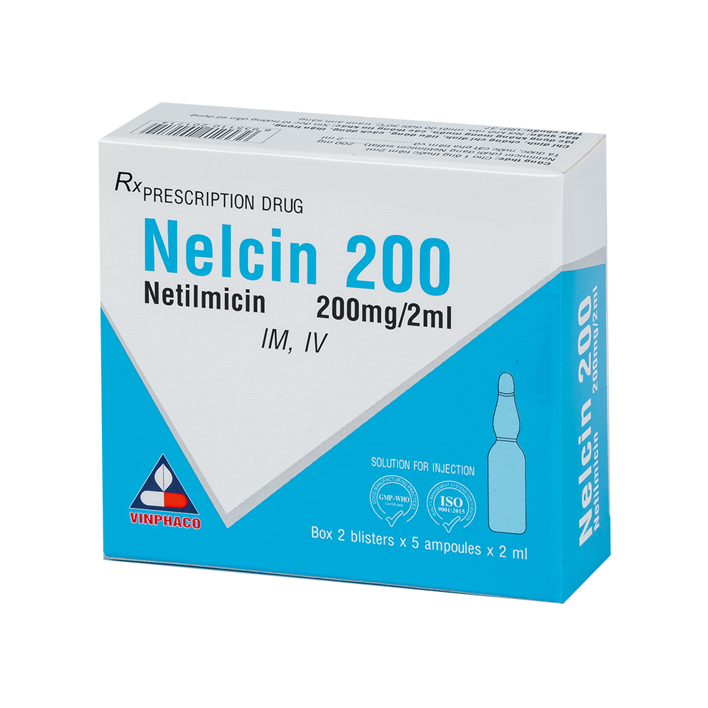 NELCIN 200 Hộp 2 vỉ x 5 ống  VINPHACO