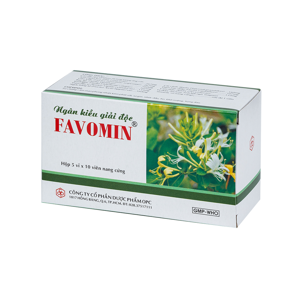 Ngân Kiều Giải Độc FAVOMIN (Hộp 50NC)