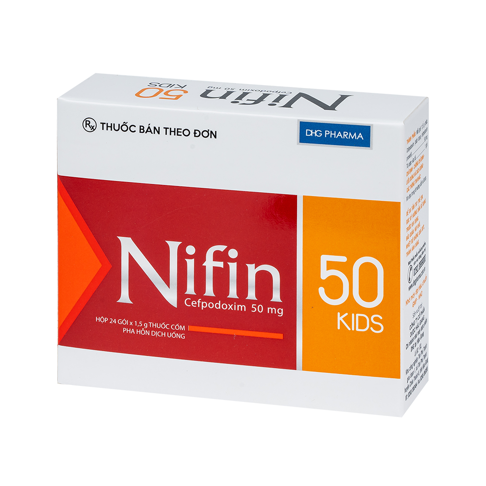 Nifin 50 Kids Hộp 24 gói x 1,5g DHG