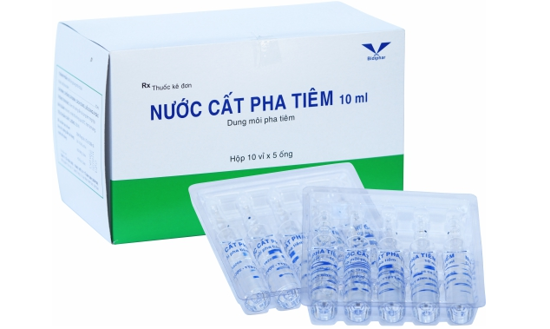 Nước cất pha tiêm 10ml H/50