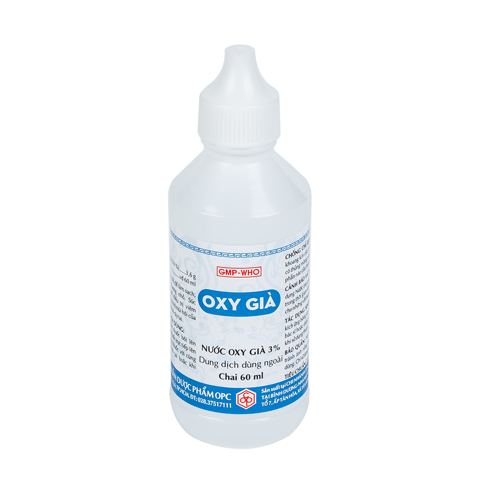 Nước oxy già 3% chai 60ml