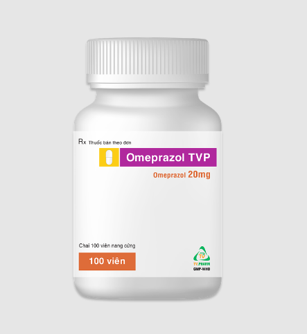 Omeprazol TVP Chai 100 viên TVPharma