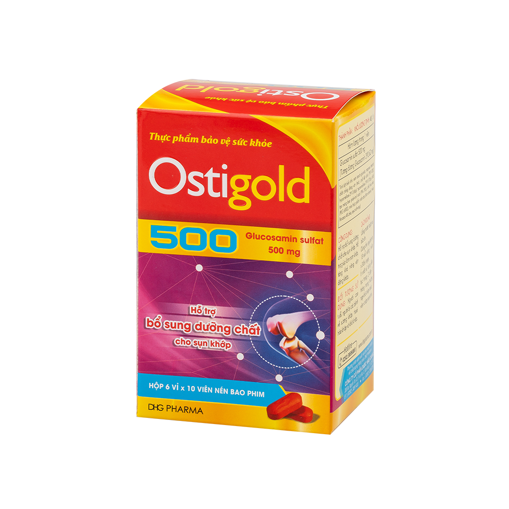 Ostigold 500 Hộp 6 vỉ x 10 viên DHG