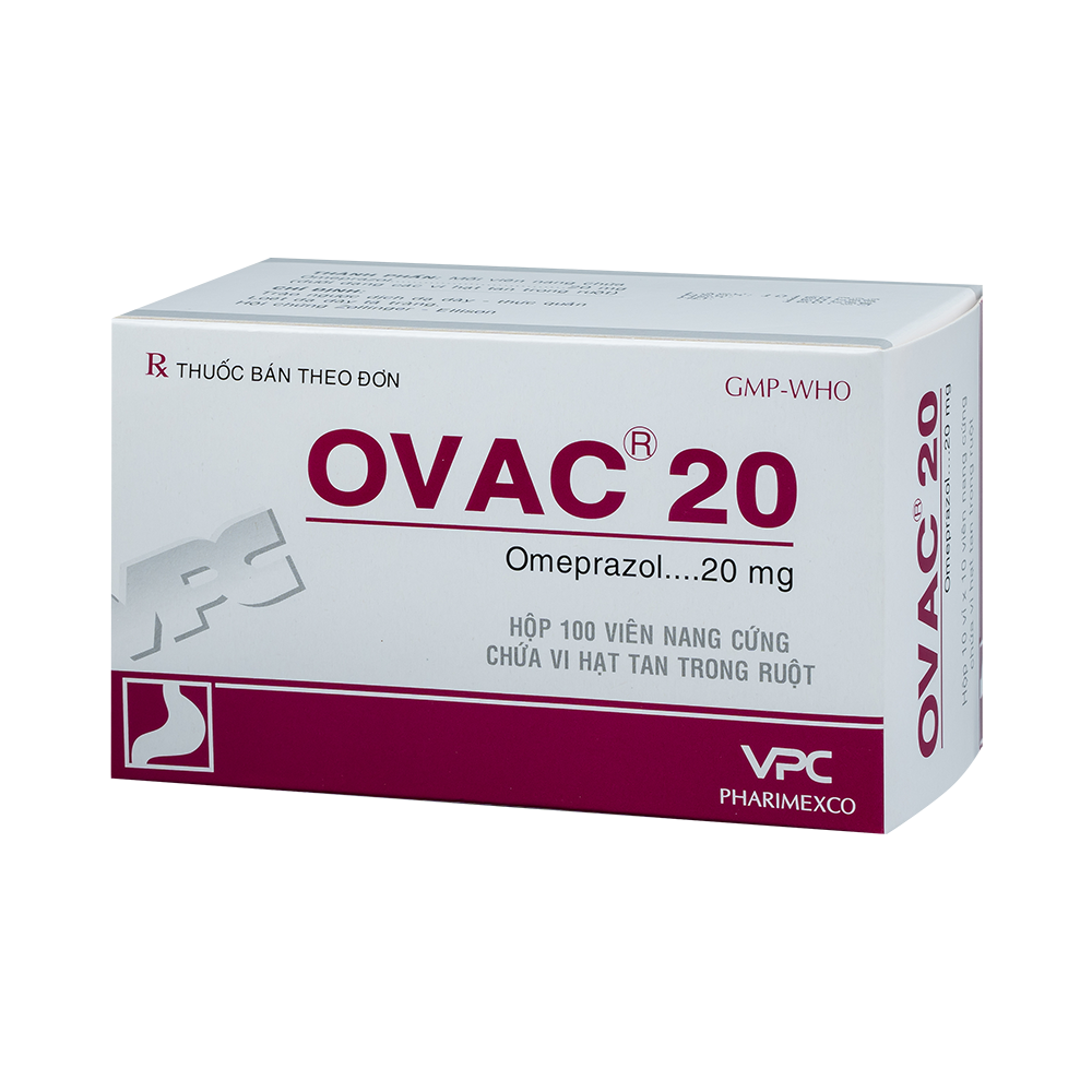 OVAC 20 Hộp 10 vỉ x 10 viên Dược Cửu Long