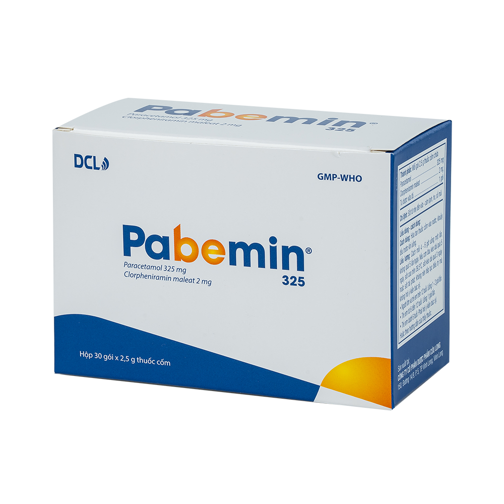 PABEMIN 325 Hộp 30 gói x 2,5g Dược Cửu Long