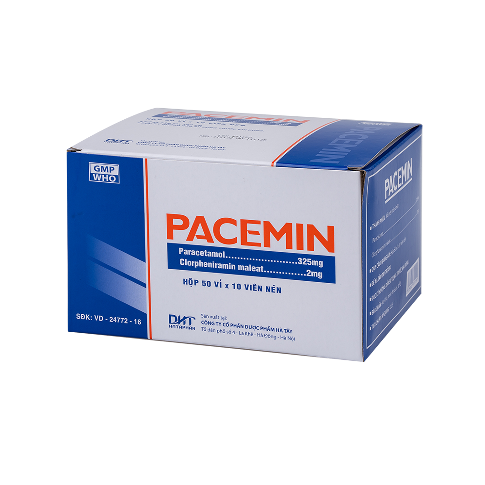 Pacemin nén H/50vỉ x10viên Hataphar