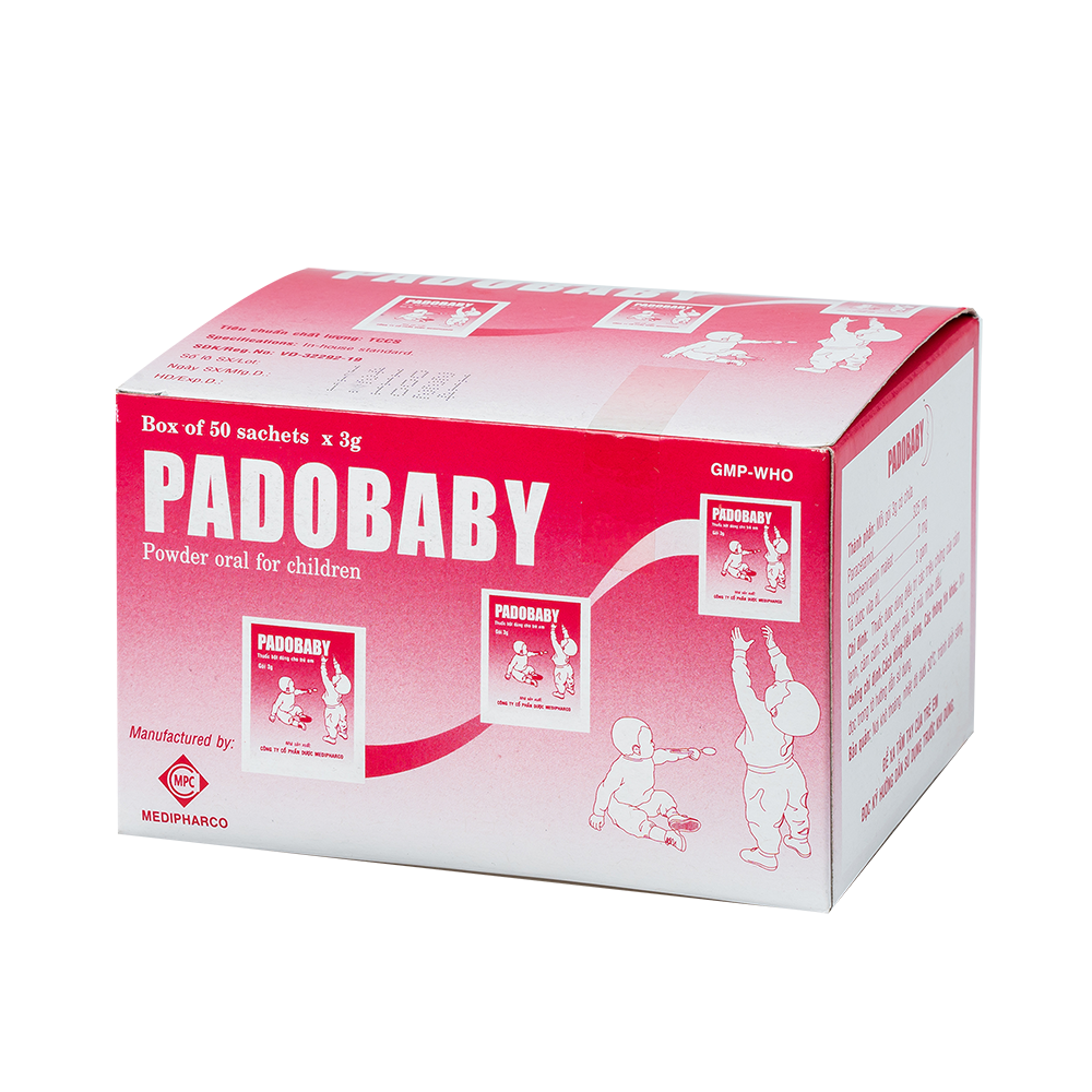 Padobaby Hộp 50 gói x 3g Medipharco