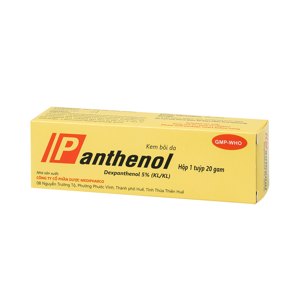 Panthenol 20g Hộp 1 tuýp 20g Medipharco