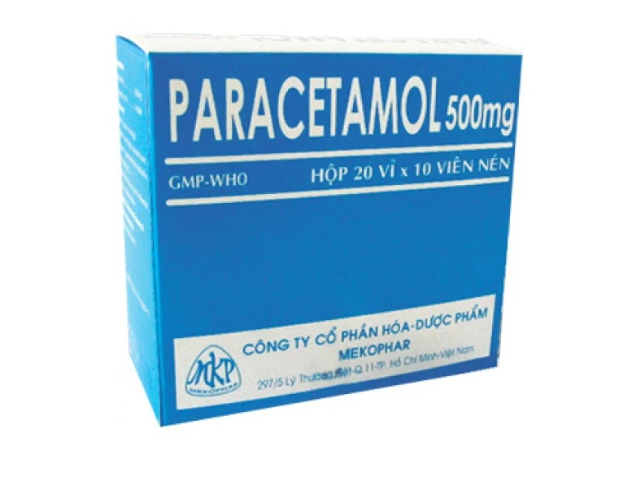 PARACETAMOL500mg( H/20Vỉx10VNE)